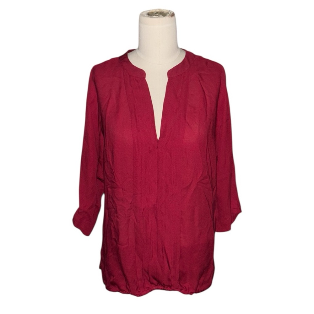 Joie Red Silk Blouse Top